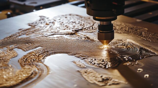 Laser cutting intricate design on wood