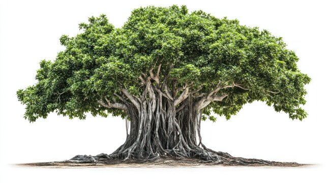 Lush banyan tree