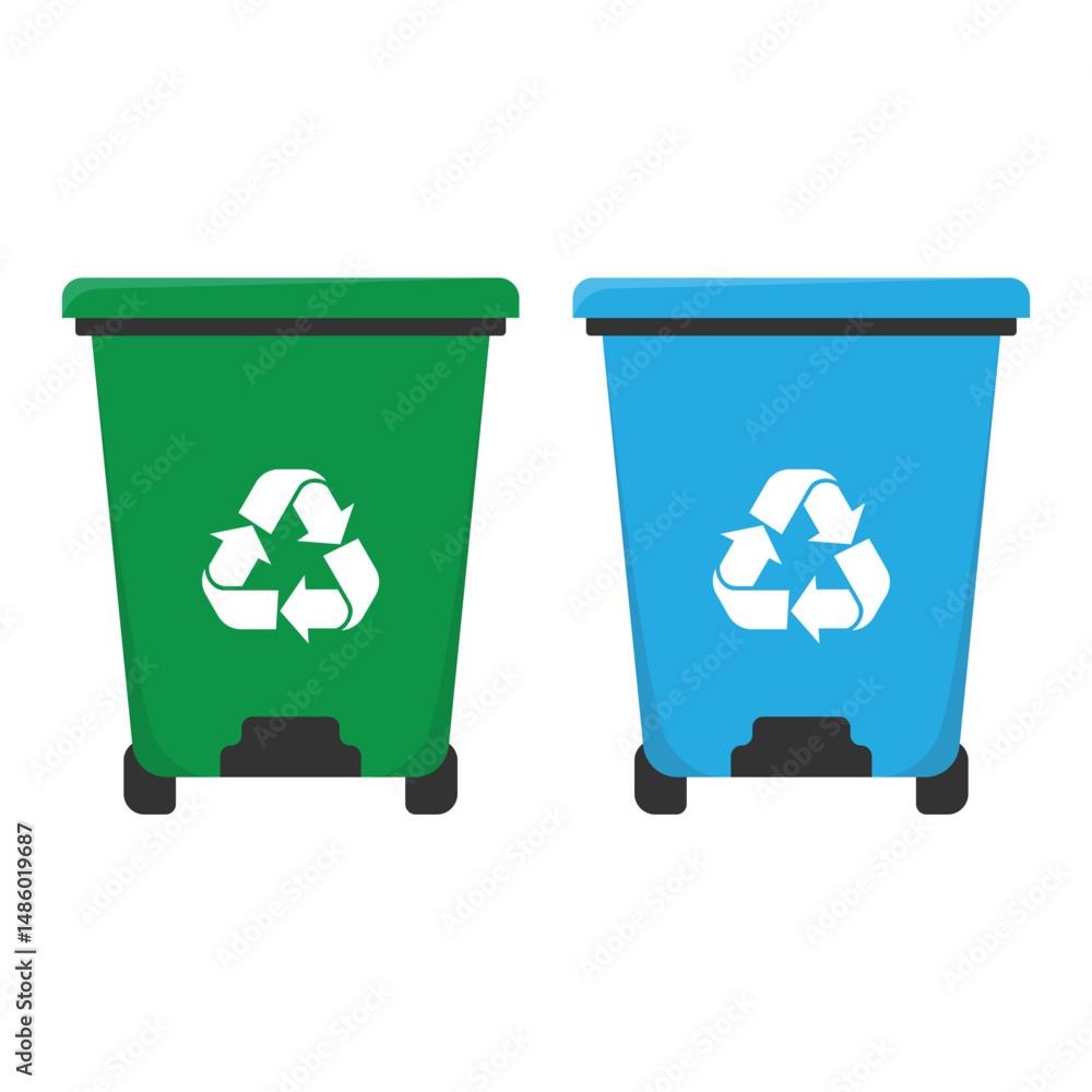 Poster garbage storage icon vector design.
