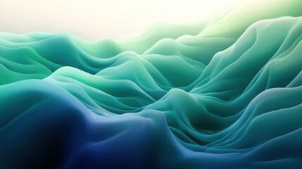Obraz premium Abstract wavy landscape
