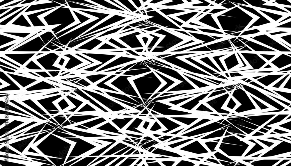 Poster black and white abstract and grunge pattern for modern background and jersey design. vector format i