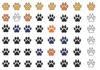 Pawsitive Prints: A Colorful Collection AI Generated
