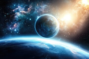 Cosmic Planet Sunrise