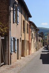 A street in a medieval town of Cluny in France, Burgundy region, department Saone et Loire
