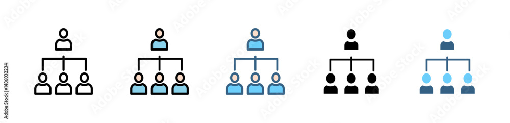Poster knowledge transfer icons with various styles and colors