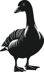 Bird silhouette of a goose vector object design