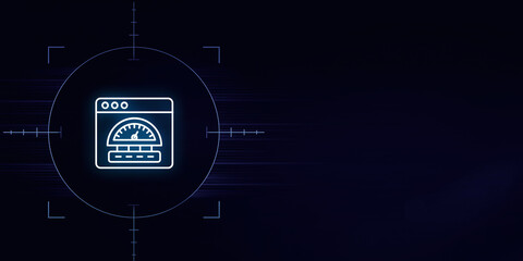Fototapeta premium Data Security and Optimization Strengthening Digital Infrastructure with Advanced Solutions