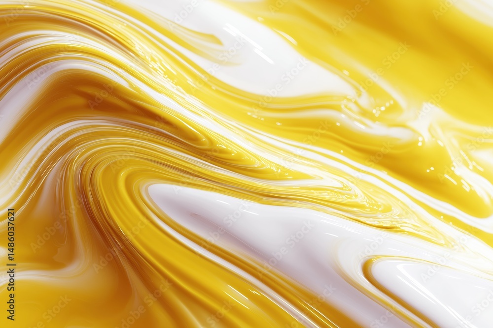 Aufkleber a yellow and white swirl pattern, with the yellow color dominating the scene. the pattern appears to