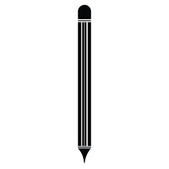  pencil vector illustration black and white