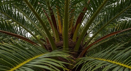 Fototapeta premium Emerald Embrace of the Sun AI Generated