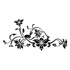 Floral swirls ornament 16