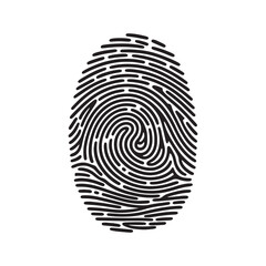 A unique thumbprint vector illustration shows a finger print pattern for biometric security and criminal identification. fingerprint vector illustration.Detailed Illustration of a Fingerprint Pattern