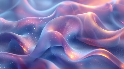 Obraz premium Dreamy abstract backdrop with soft blue and lilac gradients, gentle light reflections for a luminous effect, clean and modern, perfect for website or app backgrounds