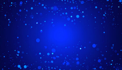 Obraz premium Abstract Blue Sparkle Background Glowing Bokeh Lights for Design