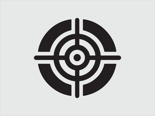 Target icon. Target Line Icon Design, Target and Goal abstract Vector icon single file