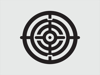 Target icon. Target Line Icon Design, Target and Goal abstract Vector icon single file