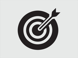 Target icon. Target Line Icon Design, Target and Goal abstract Vector icon single file