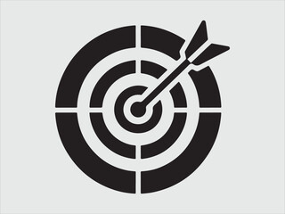 Target icon. Target Line Icon Design, Target and Goal abstract Vector icon single file