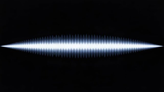 Symmetrical Sound Visualization on a Black Background Abstract Motion Graphics