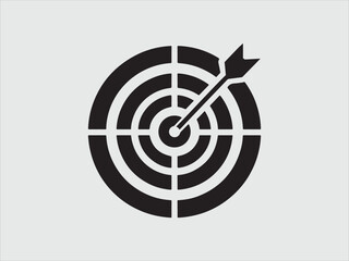 target aim icon, focus icon vector design symbol. target, challenge, objective icon vector.