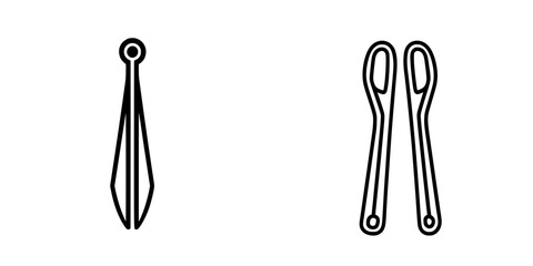 Illustration of medical tools including tweezers and forceps for healthcare and surgical applications