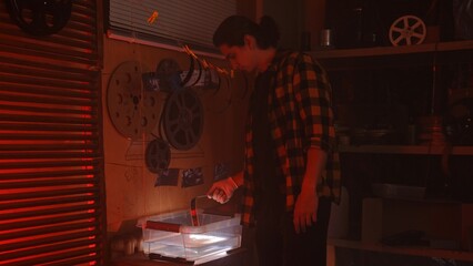 Exploring the Art of Film Development in a Darkroom