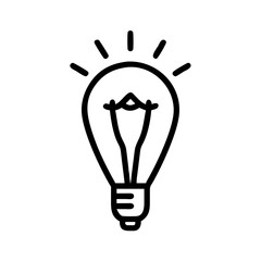 Icon of a Light Bulb