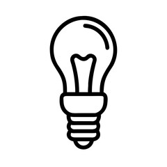 Fototapeta premium Icon of a Light Bulb