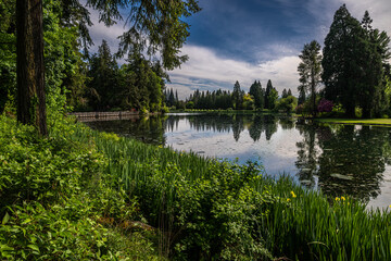 Obraz premium Crystal Springs Lake in Portland