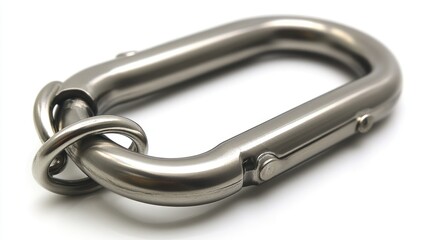Obraz premium Durable Oval Metal Carabiner