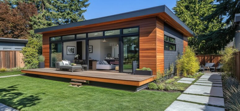 Modern Backyard ADU: Contemporary Design & Landscaping