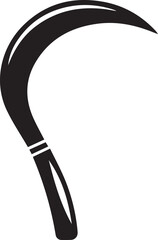Sickle Silhouette Black Vector in image vector format