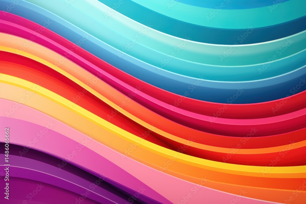 Wall mural rainbow backgrounds abstract pattern.