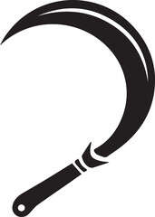 Sickle Silhouette Black Vector in image vector format