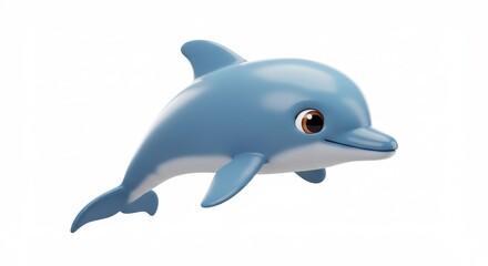 Fototapeta premium Cartoon dolphin illustration
