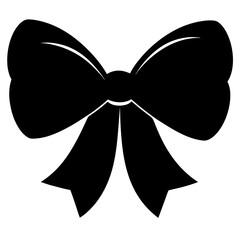 Elegant Black Bow Design for Presents, Decoration and Celebration Projects