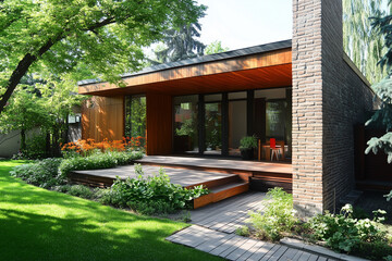 Nature-Inspired Villa with Glass Walls and Scenic View

