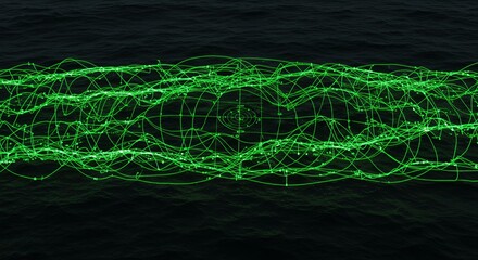 Green Waves on Dark Ocean
