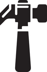 hammer silhouette vector illustrator 