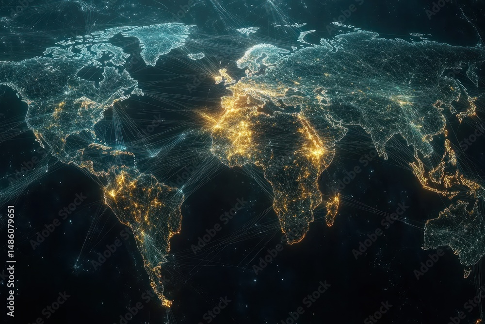 Poster global network: a visualization of interconnectedness