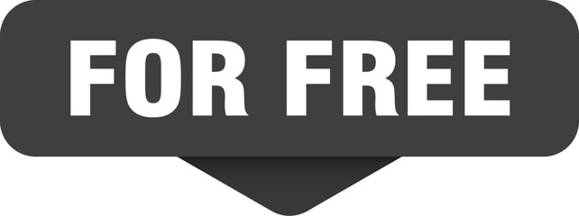 for free sticker. for free sign on transparent background