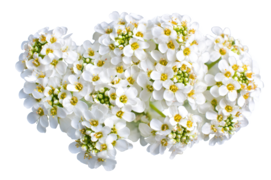Stunning Close-Up of Delicate White Flowers on White Background