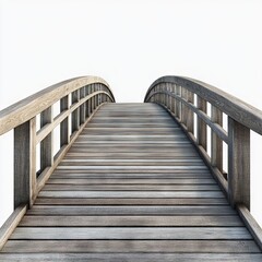 Photo of Boardwalk Isolated on white background