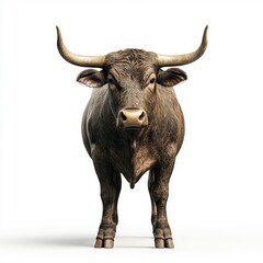 Fototapeta premium Photo of Bull Isolated on white background, high quality