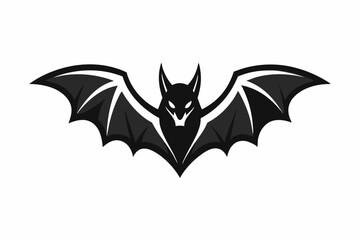 bat logo vector on white background