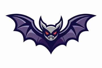 bat logo vector on white background