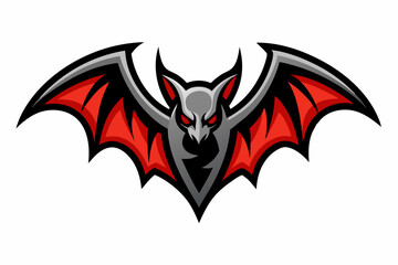 bat logo vector on white background