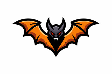 bat logo vector on white background