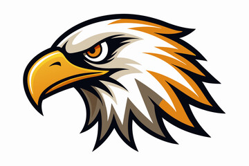 Fototapeta premium eagle head logo vector on white background