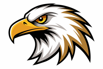 eagle head logo vector on white background